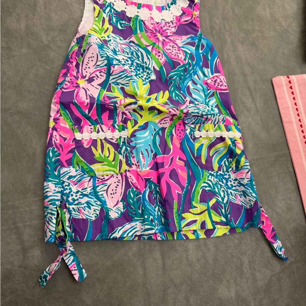 Lilly Pulitzer Pink and Blue Patterned Dress